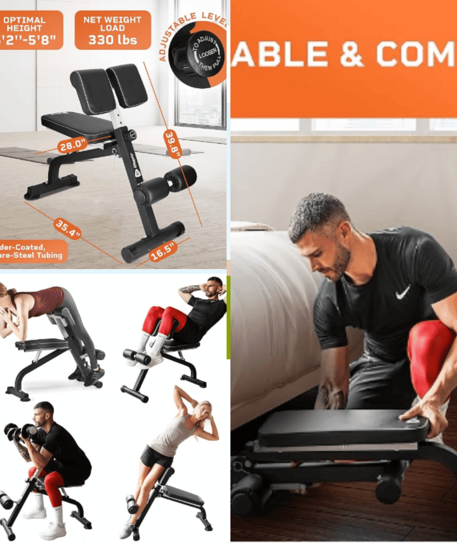 Lifepro Roman Chair Hyperextension Bench